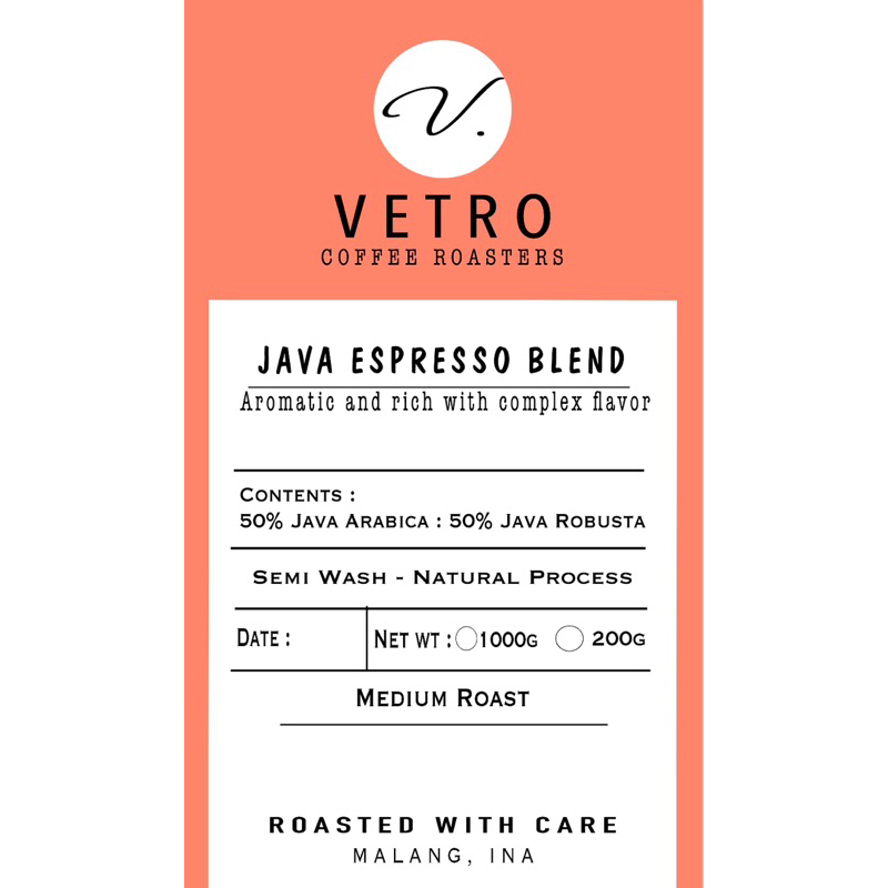 

KOPI JAVA ESPRESSO BLEND 50:50 1 kg | houseblend | BIJI / BUBUK