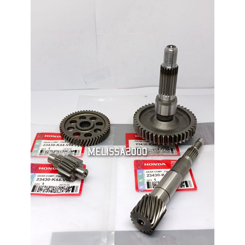 GIGI RASIO GARDEN SET 4AITEM K44 GEAR BOX BEAT ESP BEAT STREET BEAT POP, SCOOPY ESP SCOOPY DONAT VAR