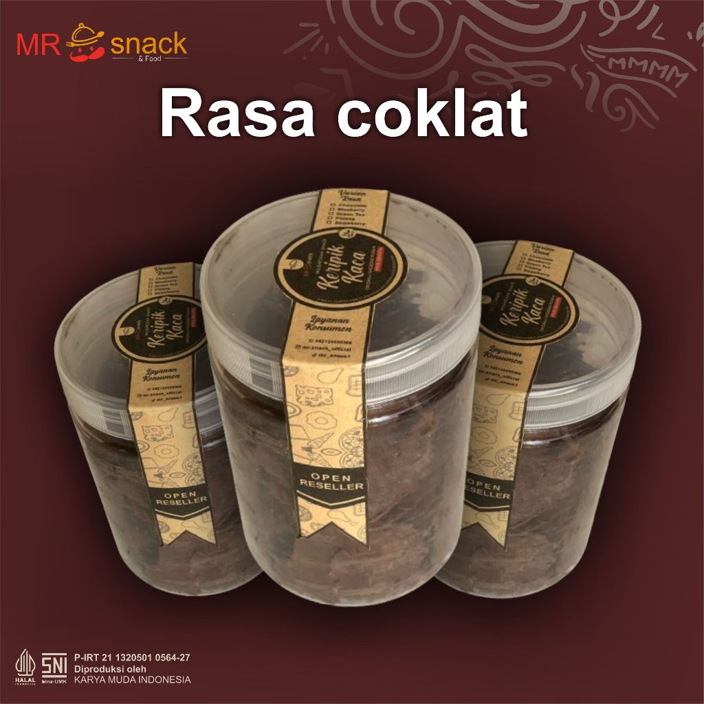 

keripik kaca rasa coklat kripca makanan ringan