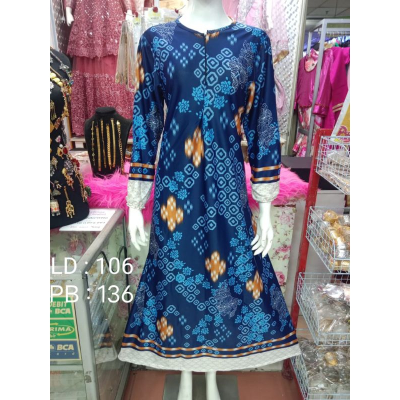 #TjM142 PROMO Murah Gamis bahan Higiet Motif cocok untuk hadiah ramadhan lebaran 2024