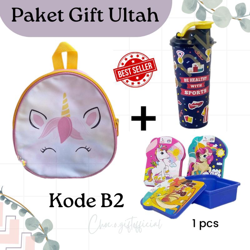 

TERMURAH! Paket Souvenir Ulang Tahun Anak Godiebag Botol Tempat Makan | Gift Hampers Ultah