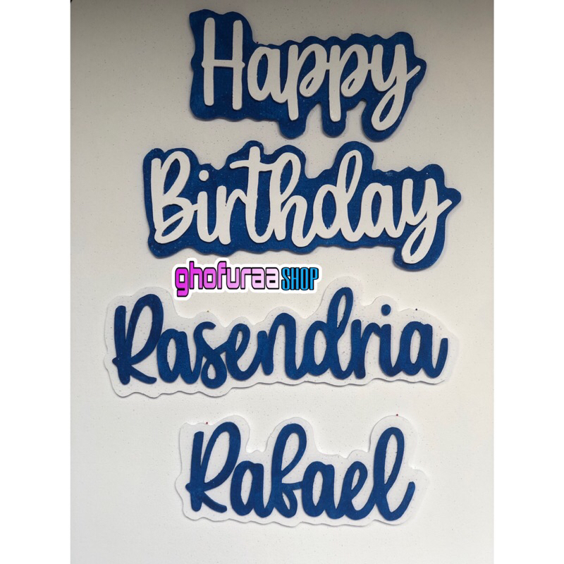 styrofom nama 2 layer cat custom tulisan huruf sterofoam gabus dekorasi