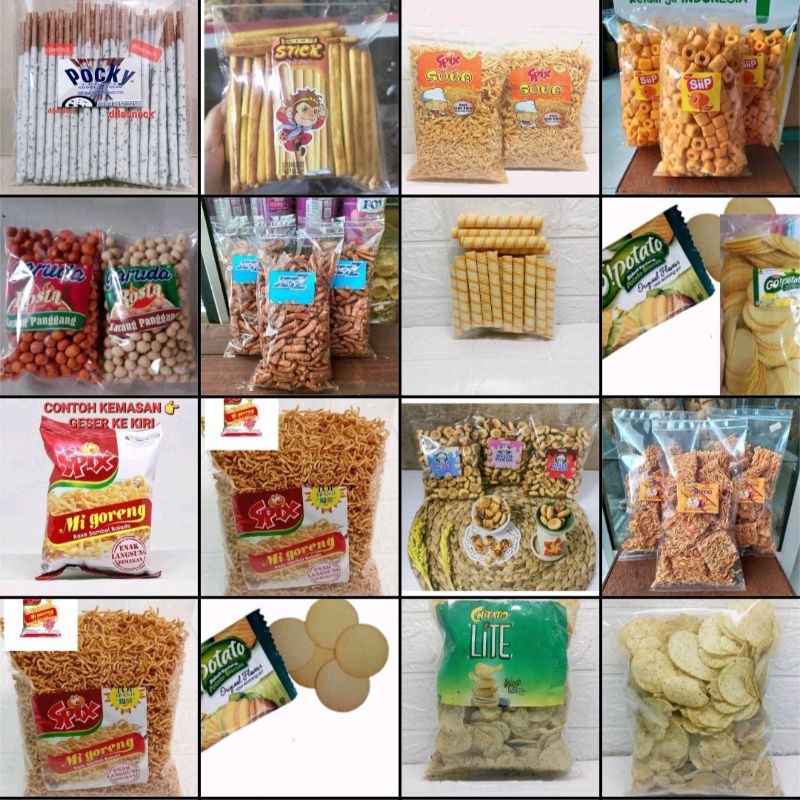 ANEKA SNACK KILOAN SERBA 12k jajanan murah branded asli