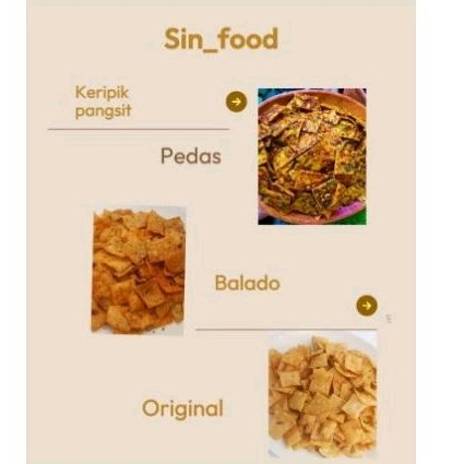 

KERIPIK PANGSIT PEDAS, BALADO DAN ORIGINAL COCOK BUAT JADI CEMILANMU SEHARI-HARI