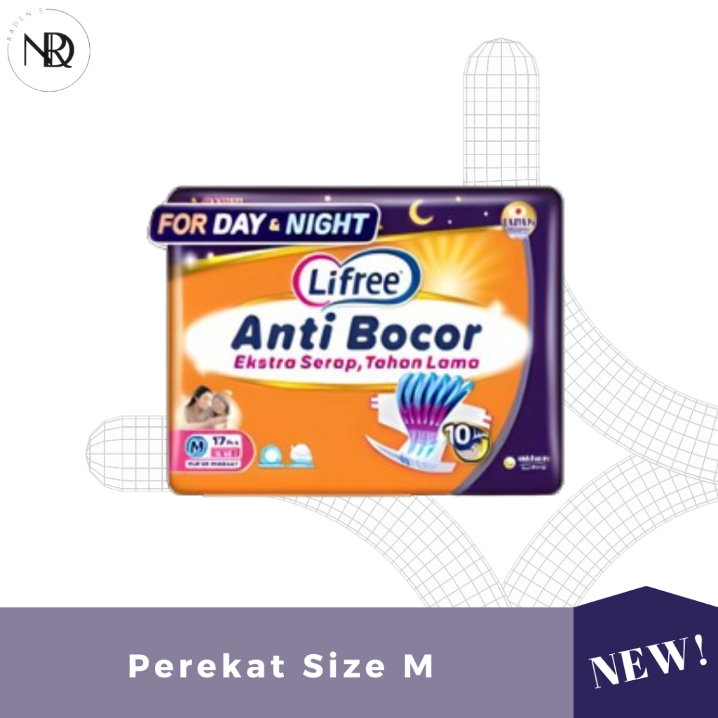 Lifree Popok Perekat Dewasa M 17 - Popok Dewasa Perekat