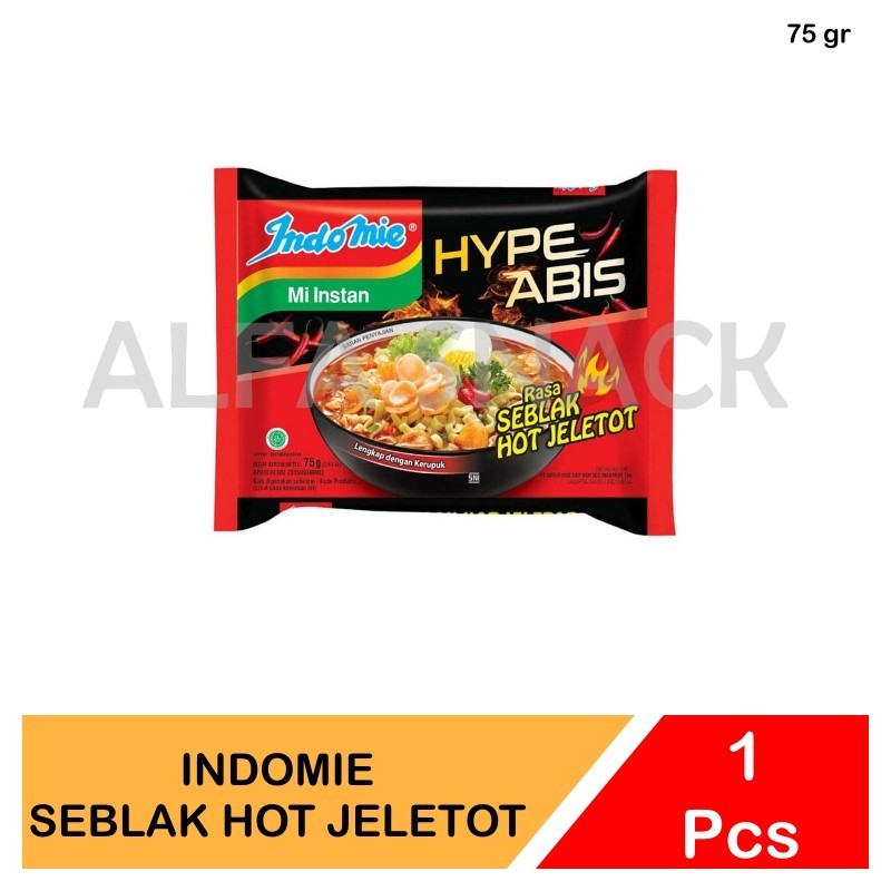 

Mie Instan Indomie Seblak Hot Jeletot 75 gram