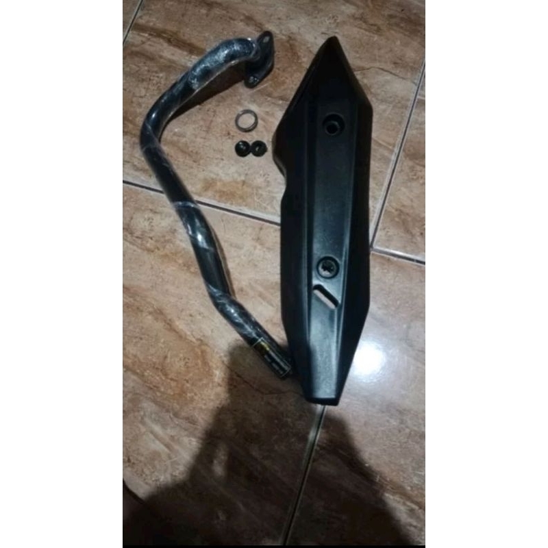 Leher pala knalpot vario 125 Led/vario 150 old/ new + tameng knalpot+paking anti bocor