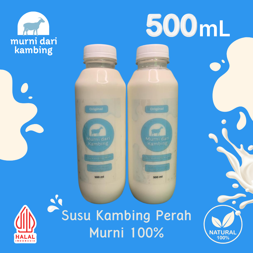 

Susu kambing Murni Air Susu Mbek Asli Langsung dari peternak 100% tanpa campuran 500 ml