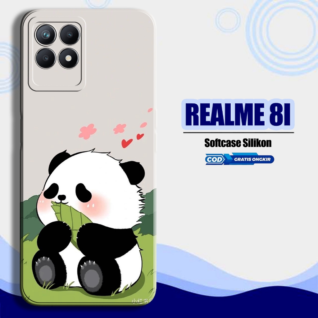 Casing Hp Realme Narzo 8i  - [Fashion Case KARTUNPANDACUTE] - Case Hp Realme Narzo 8i -JUSTYCE.ID - 