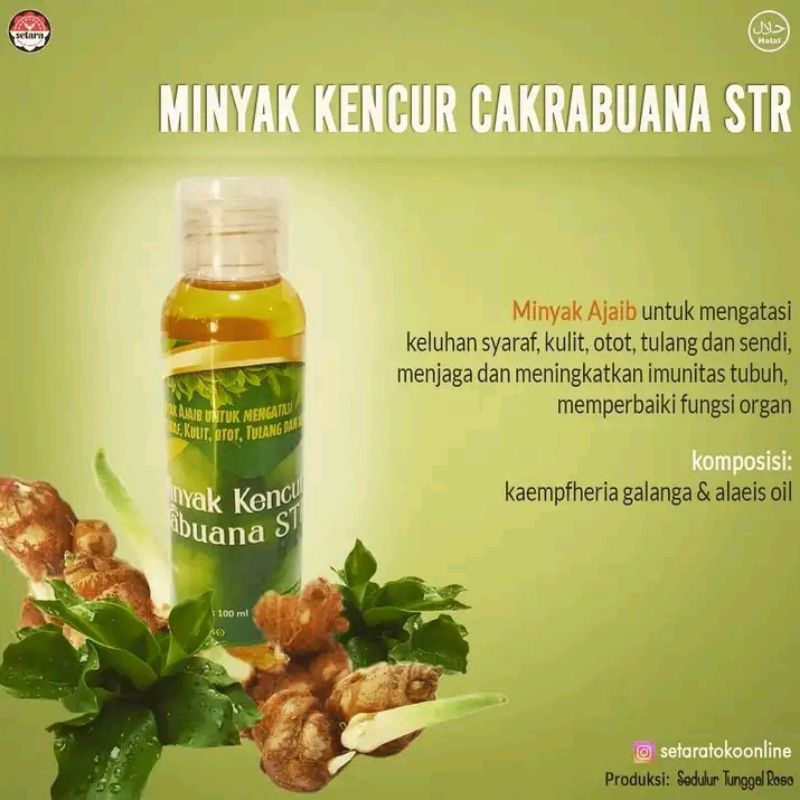 

#MINYAK KENCUR CAKRABUAN STR