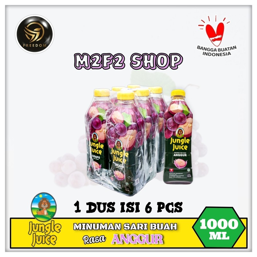 

Diamond Jungle Juice Grape | Jus Anggur Botol Pet - 1000 ml | 1 Liter (Kemasan 1 Pack)