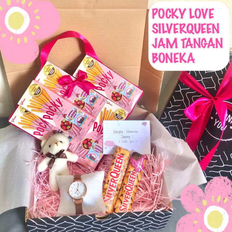 

Miffglow - READY STOCK POCKY LOVE Hampers Valentine hampers pocky love hampers coklat silverqueen hampers lebaran hampers ulang tahun kado ulang tahun kado aniversarry hampers aniv kado aniv
