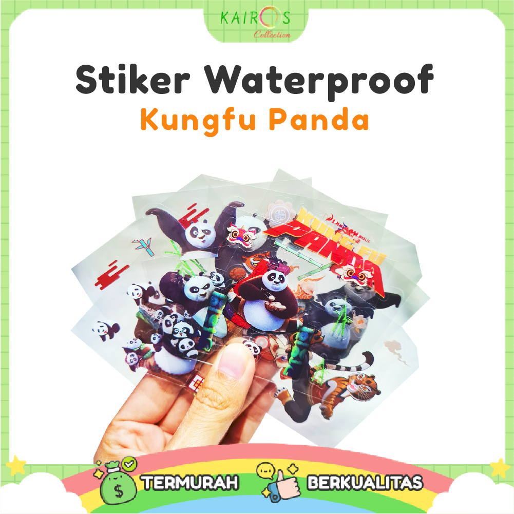 

STICKER NONO KUNGFU PANDA [ECER] WATERPROOF / 1 LEMBAR STIKER