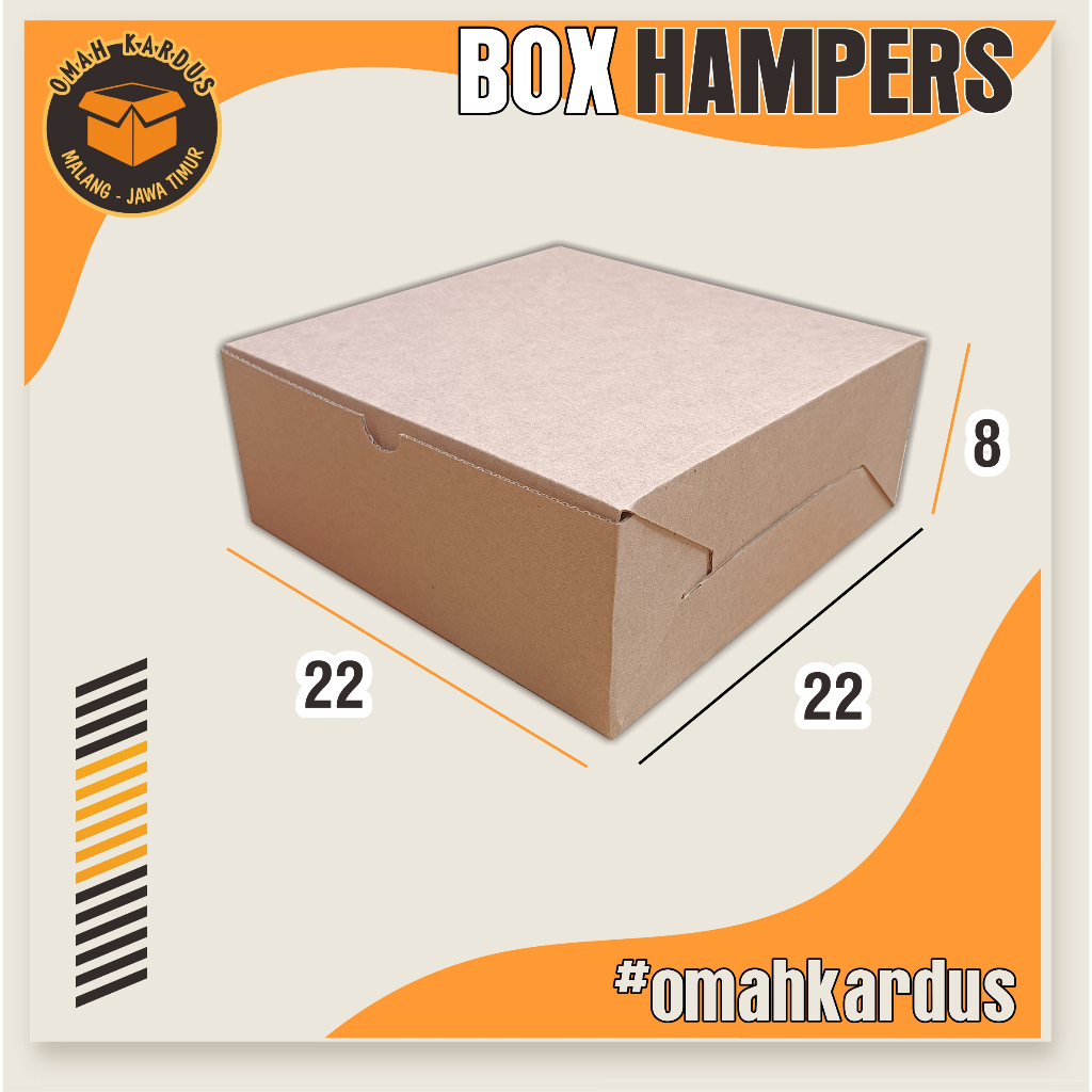 

Box nasi Kotak 22x22x8 cm / kardus box polos / kardus diecut / box diecut / box hampers / kardus hampers / box baju / kardus baju / box hijap / kardus dus box