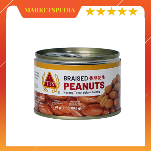 

TTS Braised Peanut Can Peanut Braised Canned Food / Kacang Tanah Dalam Kaleng 170 GR