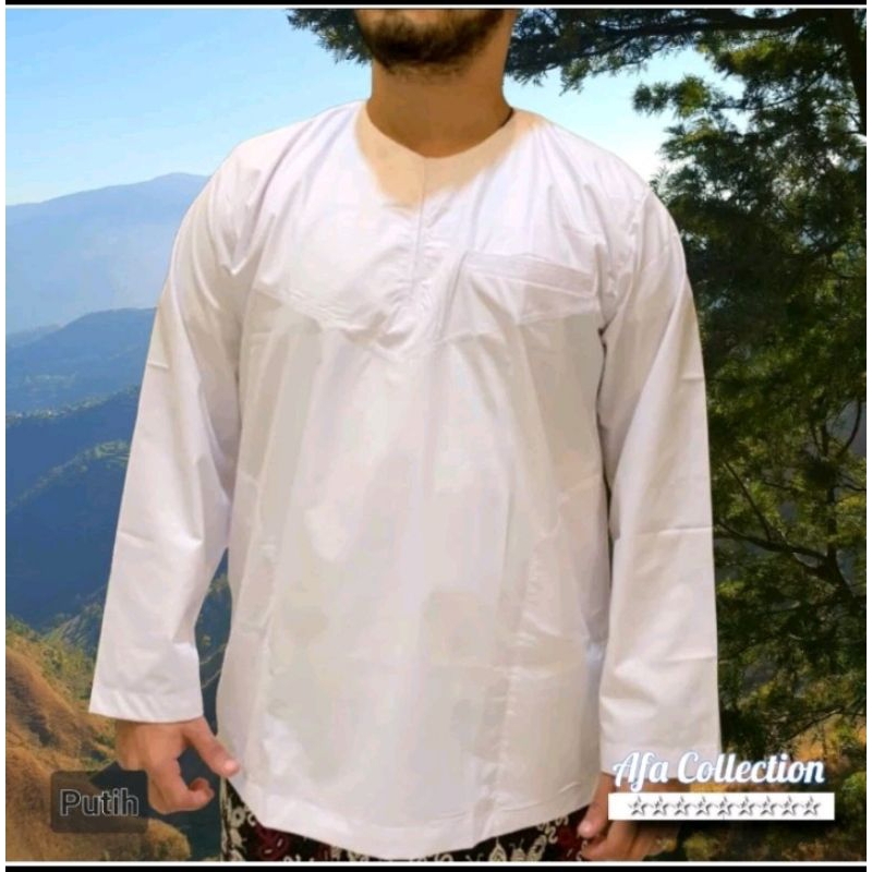 Baju Koko Dobby | Baju Koko tanpa kerah