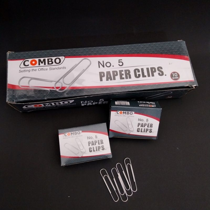 (1 dus) Paper Clip Besar / Trigonal Clip No 5 Jumbo