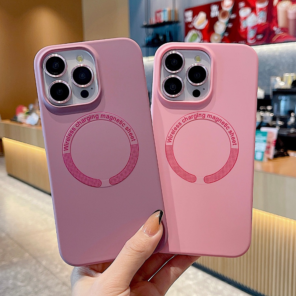 CASE MAGSAFE IPHONE 13 / IPHONE 13 PRO SILICONE WARNA MAGSAFE + RING CAMERA