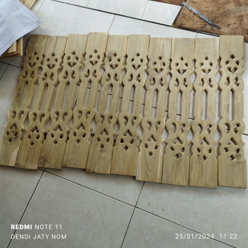 pagar kayu jati rahwana