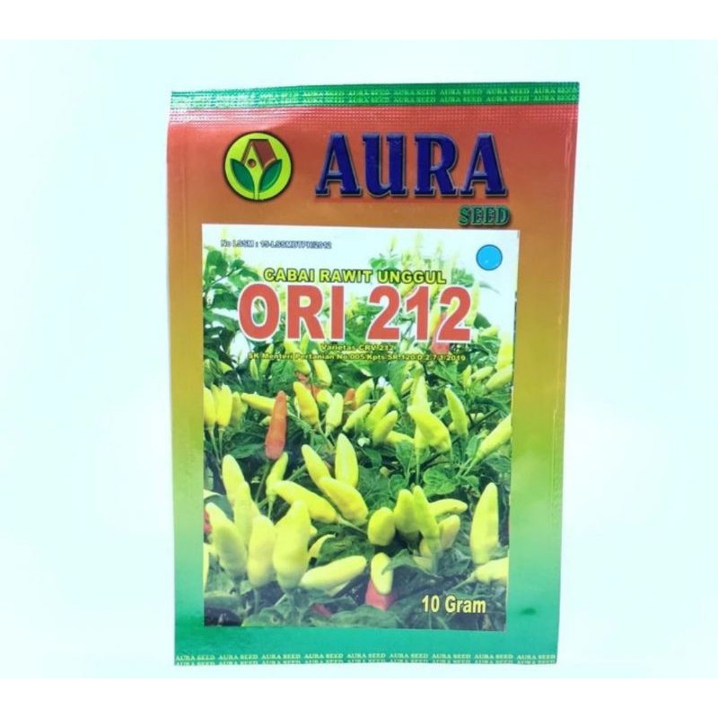 benih cabe Ori 212 original kemasan pabrik cabe rawit unggul 10gr