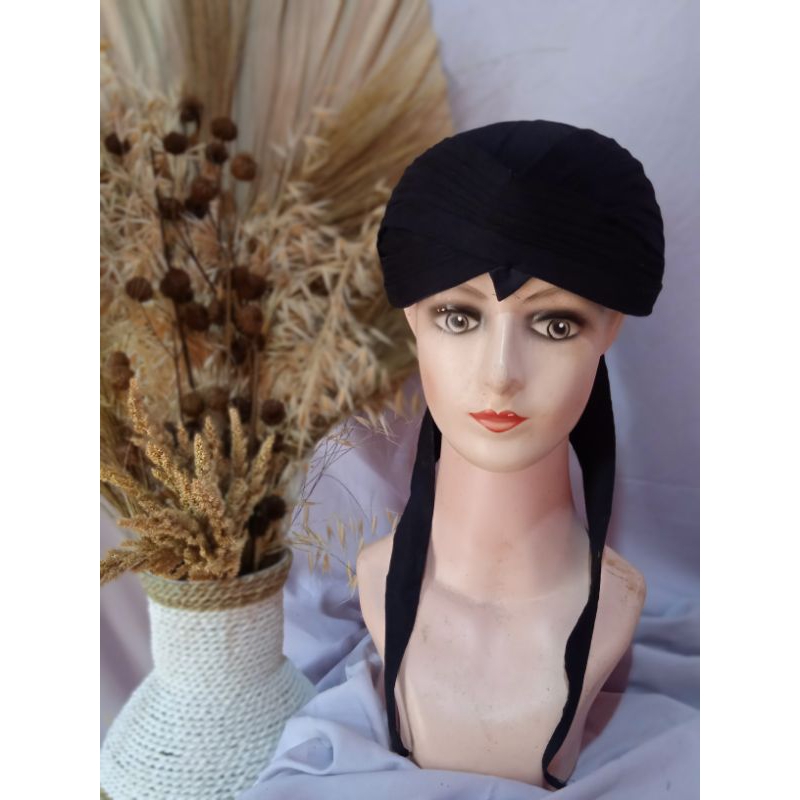 Blangkon Jogja Hitam Polos Sliwir