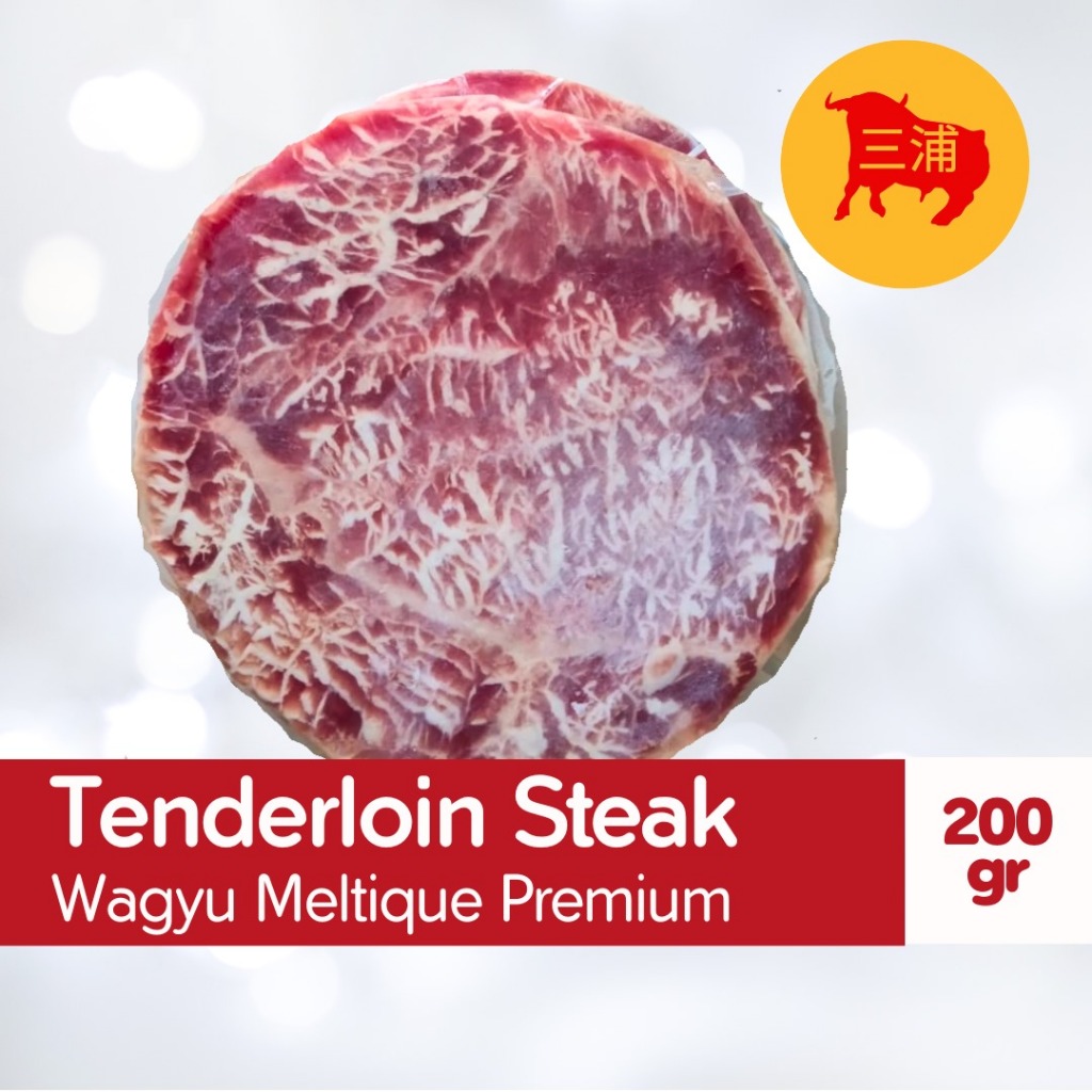 

Wagyu Daging Steak Tenderloin Meltique Prime Cut 200gr