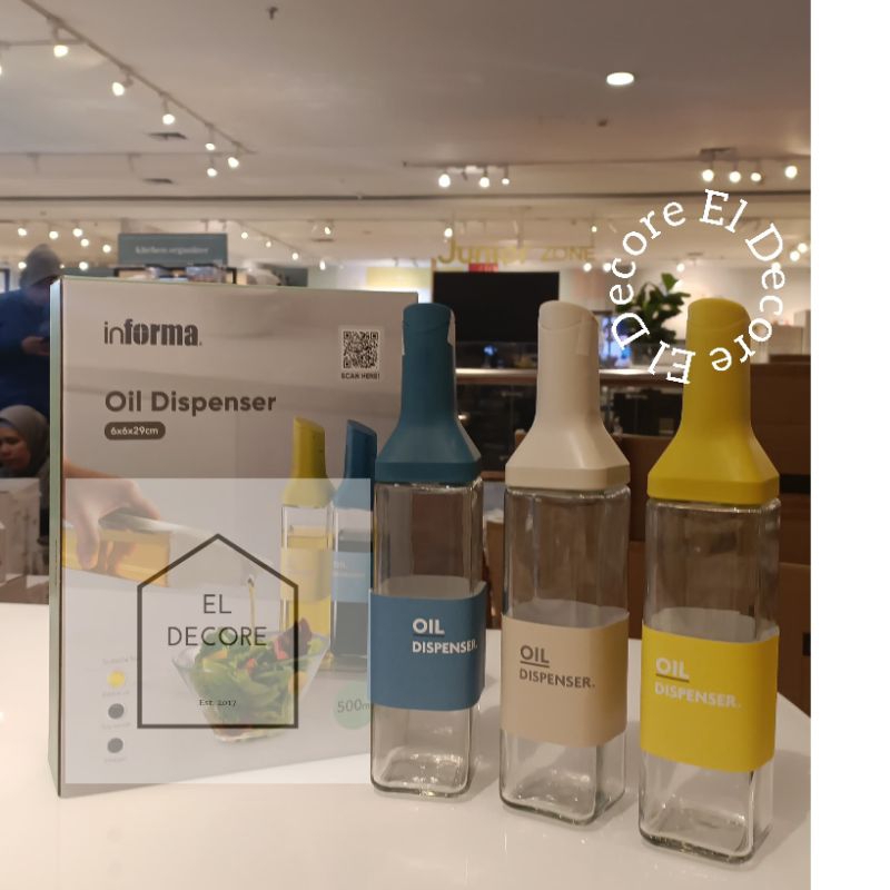 Pitcher tempat minyak kaca oil dispenser set aesthetic