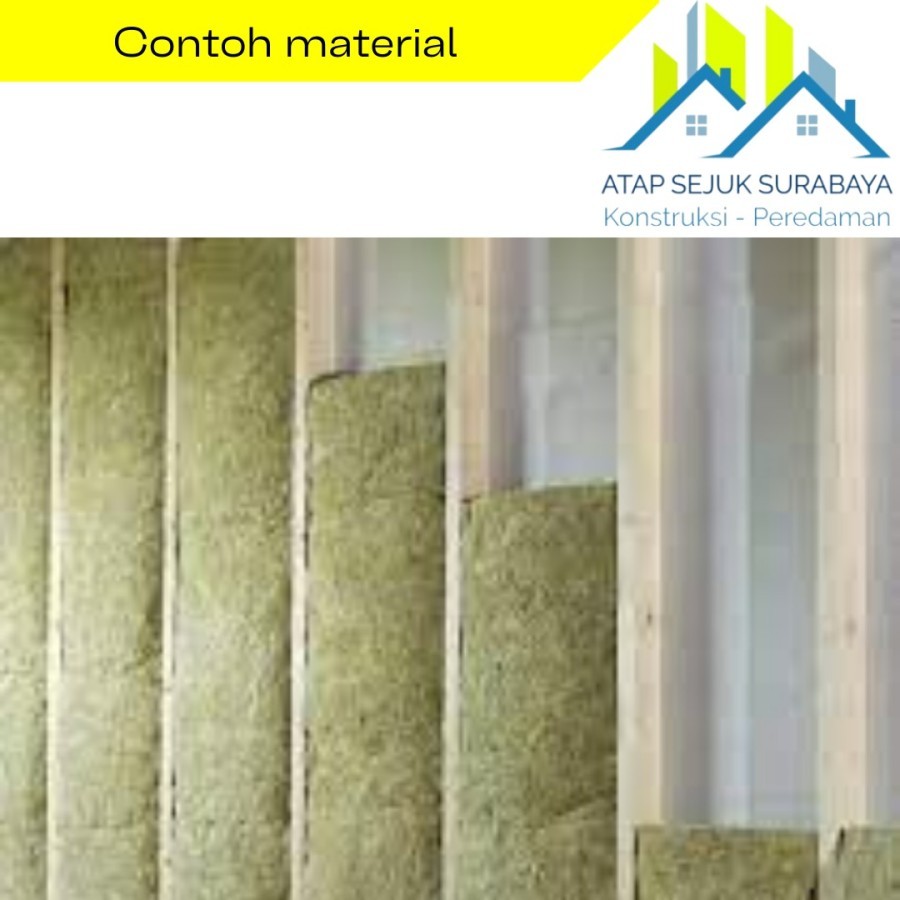 Rockwool T25 Peredam Suara / Insulasi Suara Ruangan / Karaoke /Bioskop