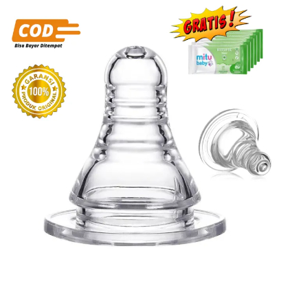 TERMURAH Pigeon Dot Botol susu bayi Nipple Peristaltik slim 0-6, 6-12, 12+ bulan Gratis Tissu basah 