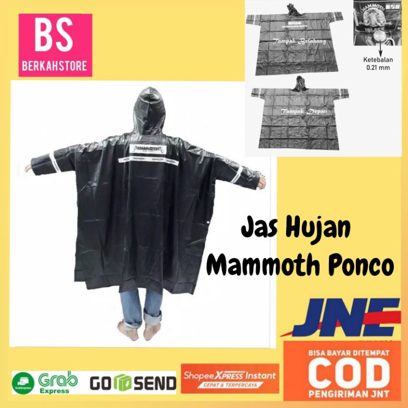 Jas Hujan Ponco Kelelawar Mammoth
