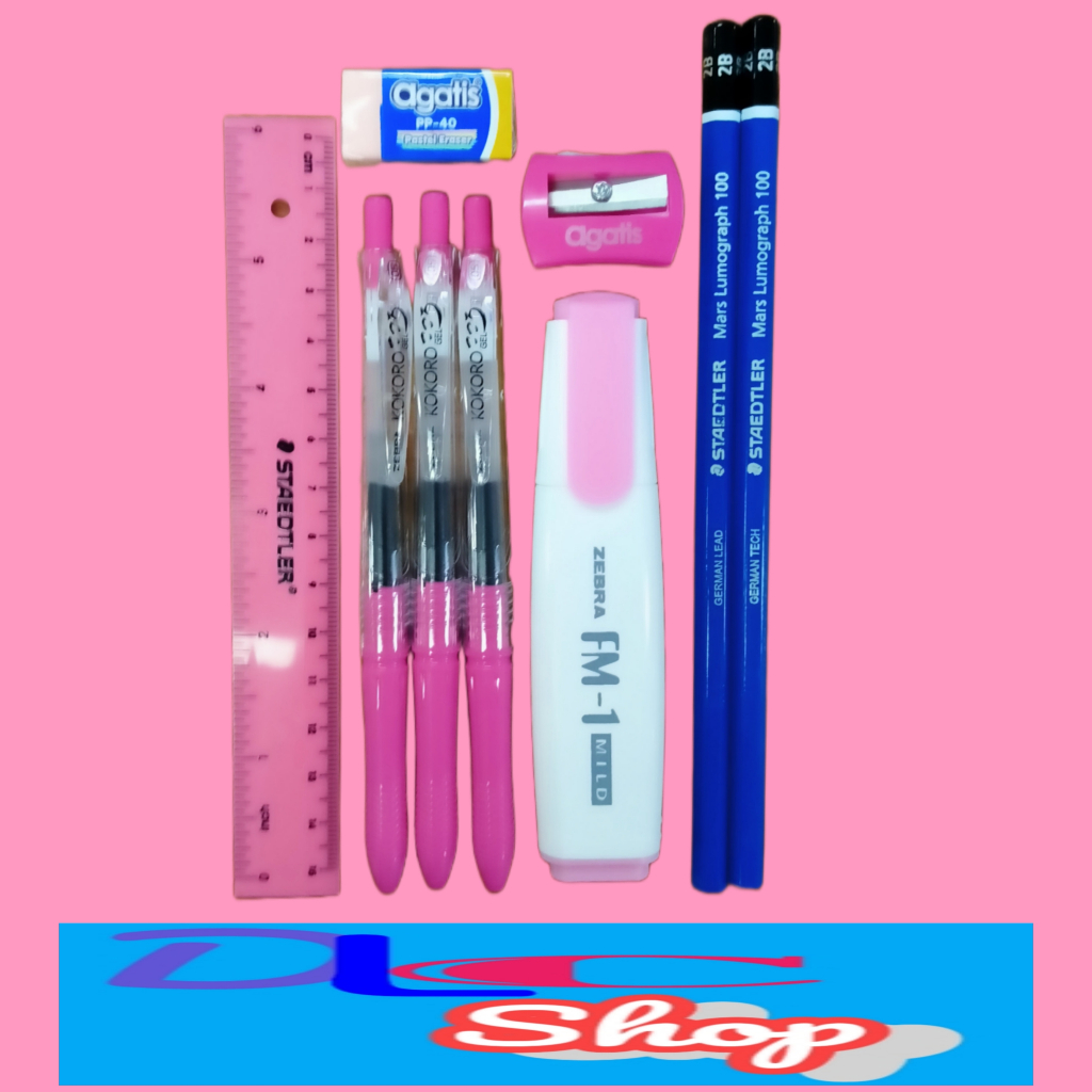 

PAKET SEKOLAH KOKORO SWEET/PENGGARIS/RAUTAN/PENGHAPUS/MILDLINER/PENSIL LUMO