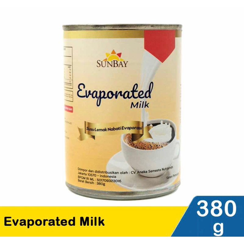 

SUSU EVAPORASI SUNBAY 380GR / MAKANAN / MINUMAN / SUSU / SUSU EVAPORASI