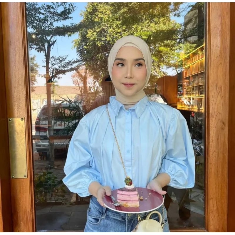 NUMI BLOUSE - Blouse Katun Poplin