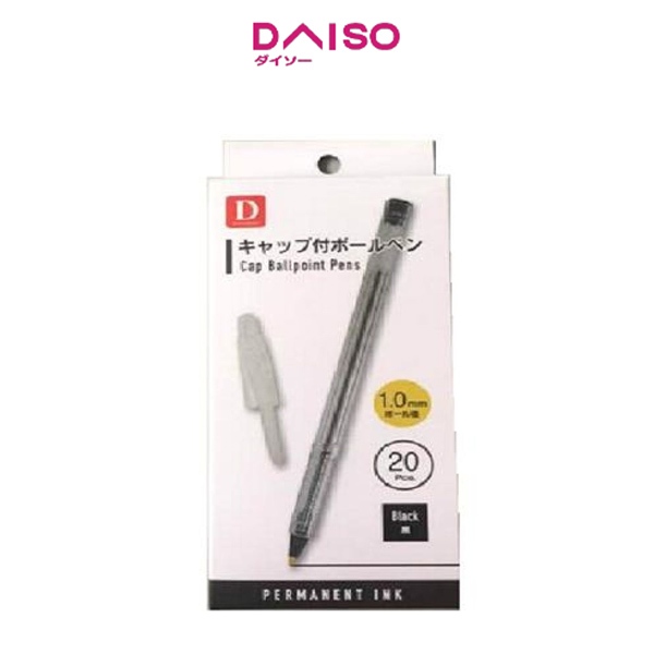 

Daiso Cap Ballpoint pens 20p Black