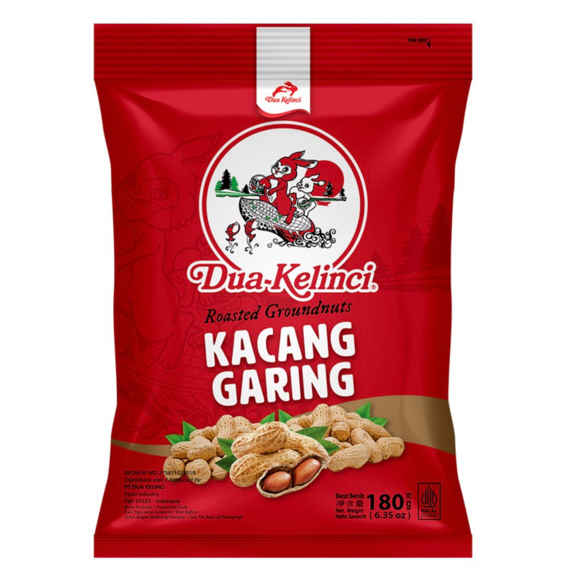 

Dua Kelinci Kacang Kulit Garing 180 gram