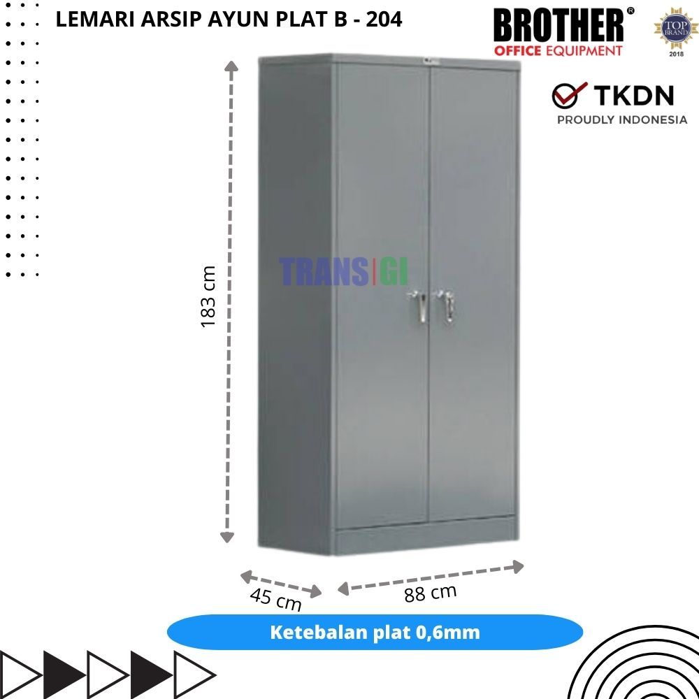 Almari Arsip Pintu Ayun Plat BROTHER B-204