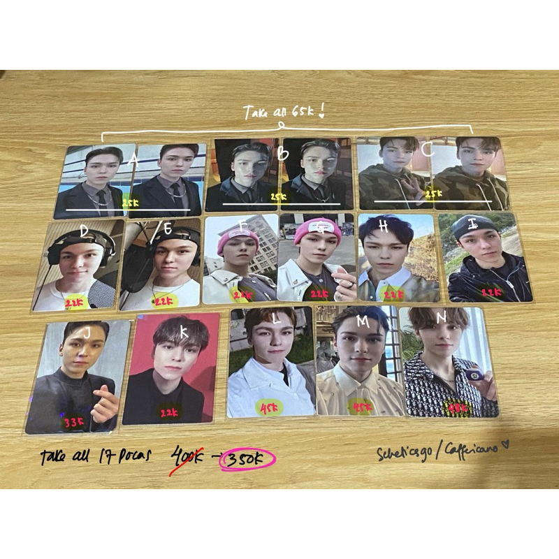 [UBAH PENGIRIMAN JADI JNT] WTS PHOTOCARD PC ALL ABOUT VERNON SEVENTEEN svt dicon, an ode, face the s