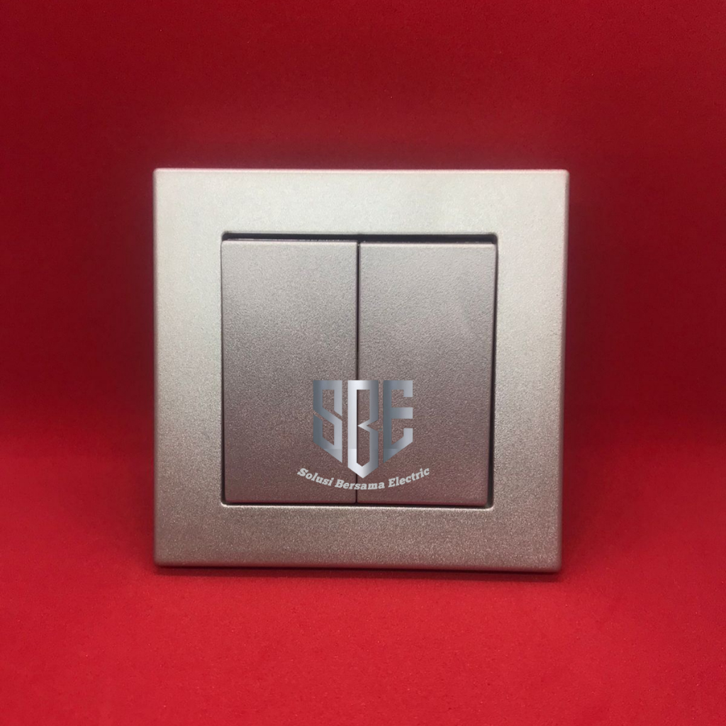 Saklar Seri Broco Plano Silver