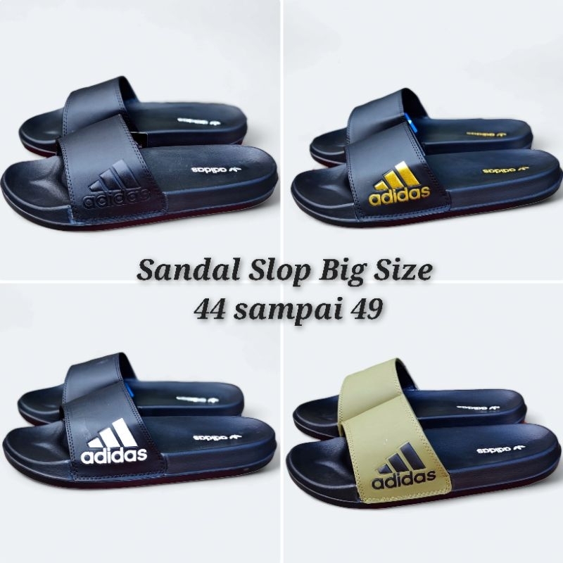 Sandal Selop Slop Adidas Size 46 47 48 Sandal Slop Jumbo Sandal Slide Pria Sandal Distro jumbo
