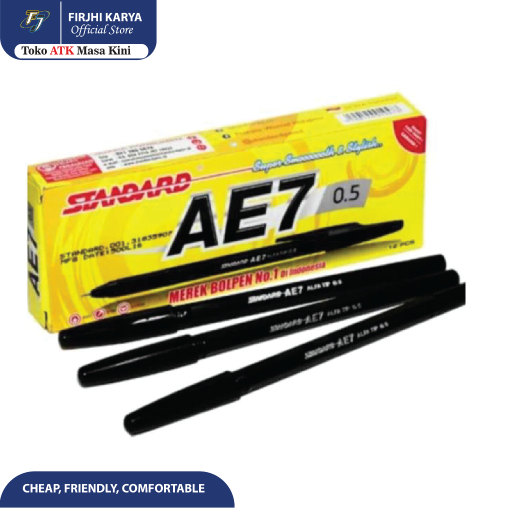 

Pulpen Standard AE7 0.5mm Hitam