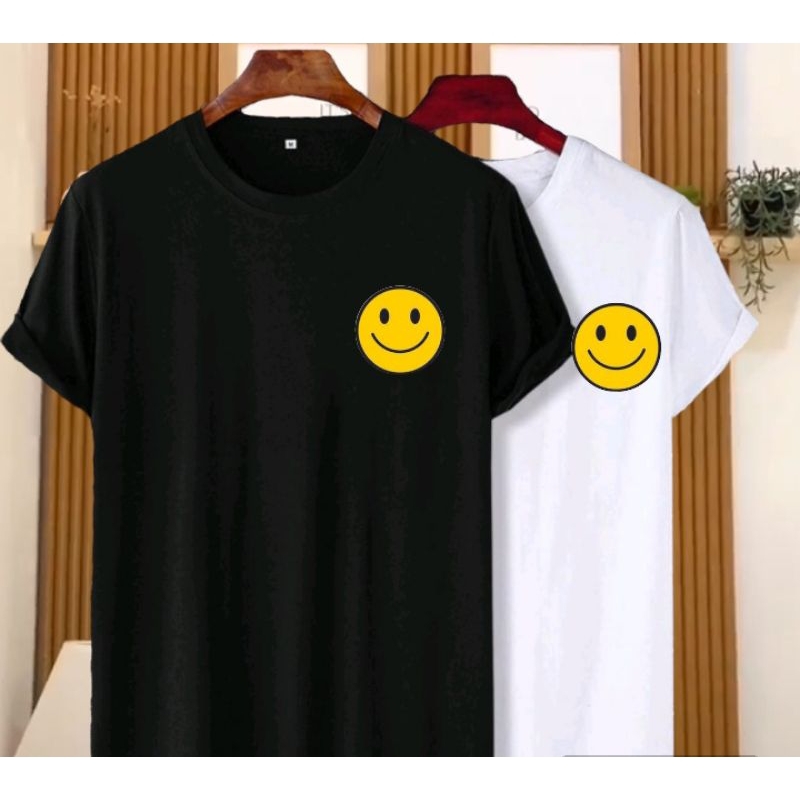 T-SHIRT KAOS DISTRO SMILE | KAOS SMILE EMOTICON | KAOS SMILE NIRVANA