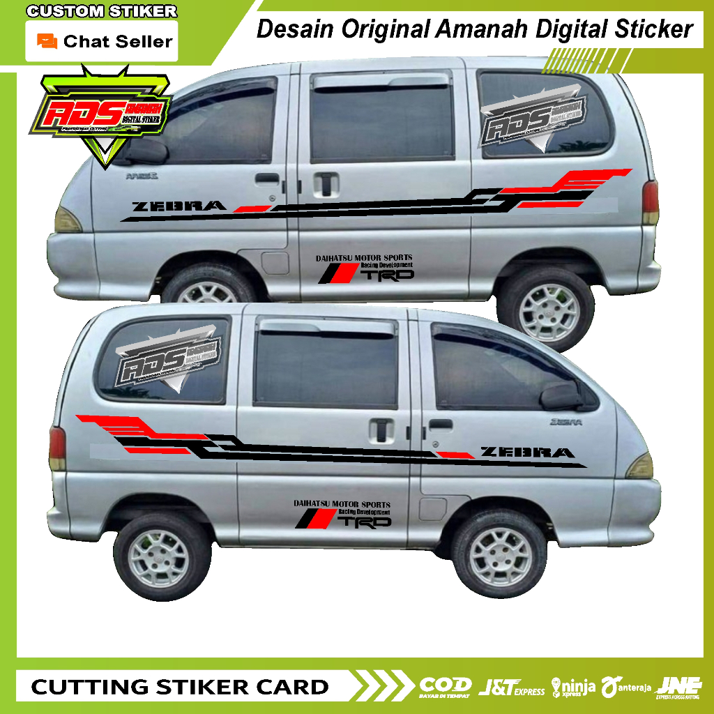 Stiker Mobil Daihatsu Espass Cutting Sticker Mobil Zebra