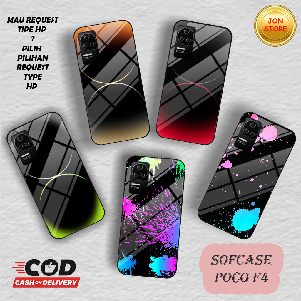 (QR 5) Sofcase Glossy -Case-Silikon CASING XIAOMI POCO F4 OPPO RENO 8T 4G 5G OPPO A57 2022 A77S OPO 