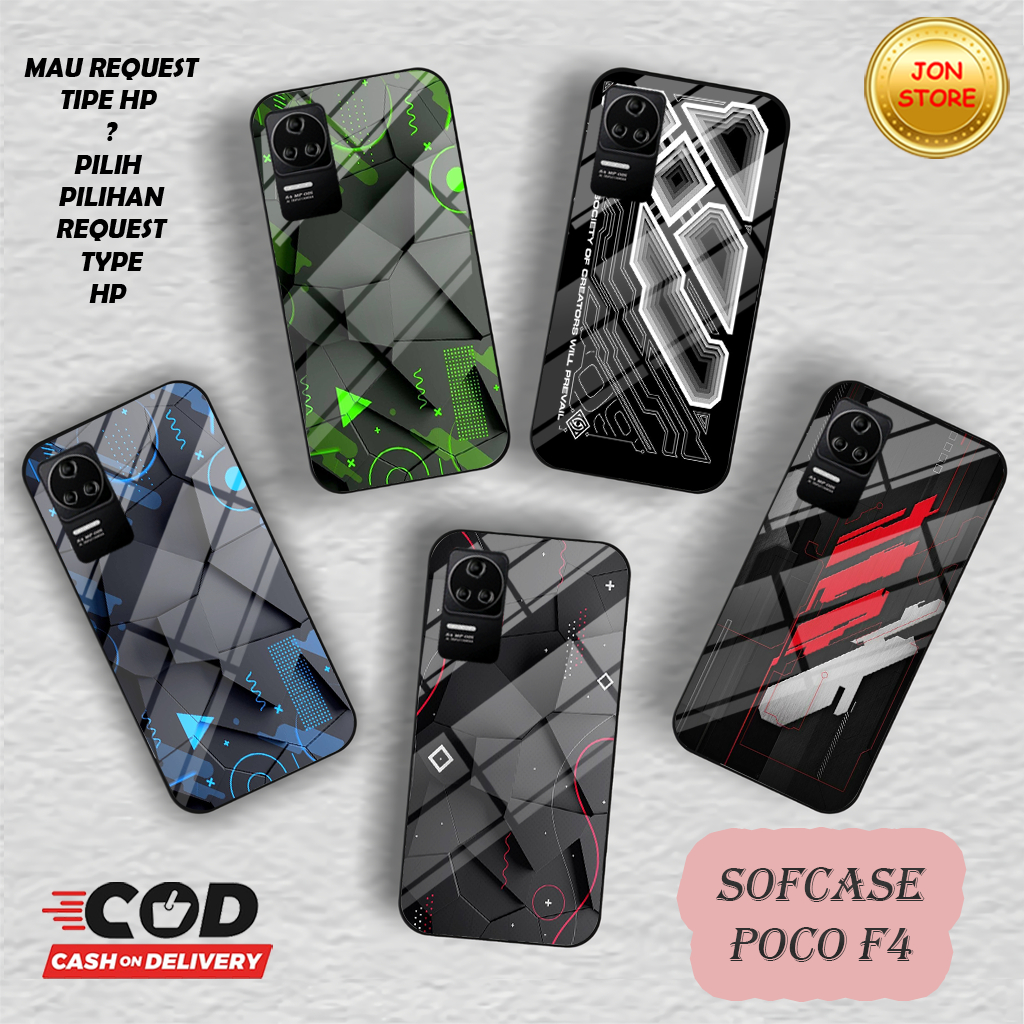(QR 6) Sofcase Glossy -Case-Silikon CASING XIAOMI POCO F4 OPPO RENO 8T 4G 5G OPPO A57 2022 A77S OPO 