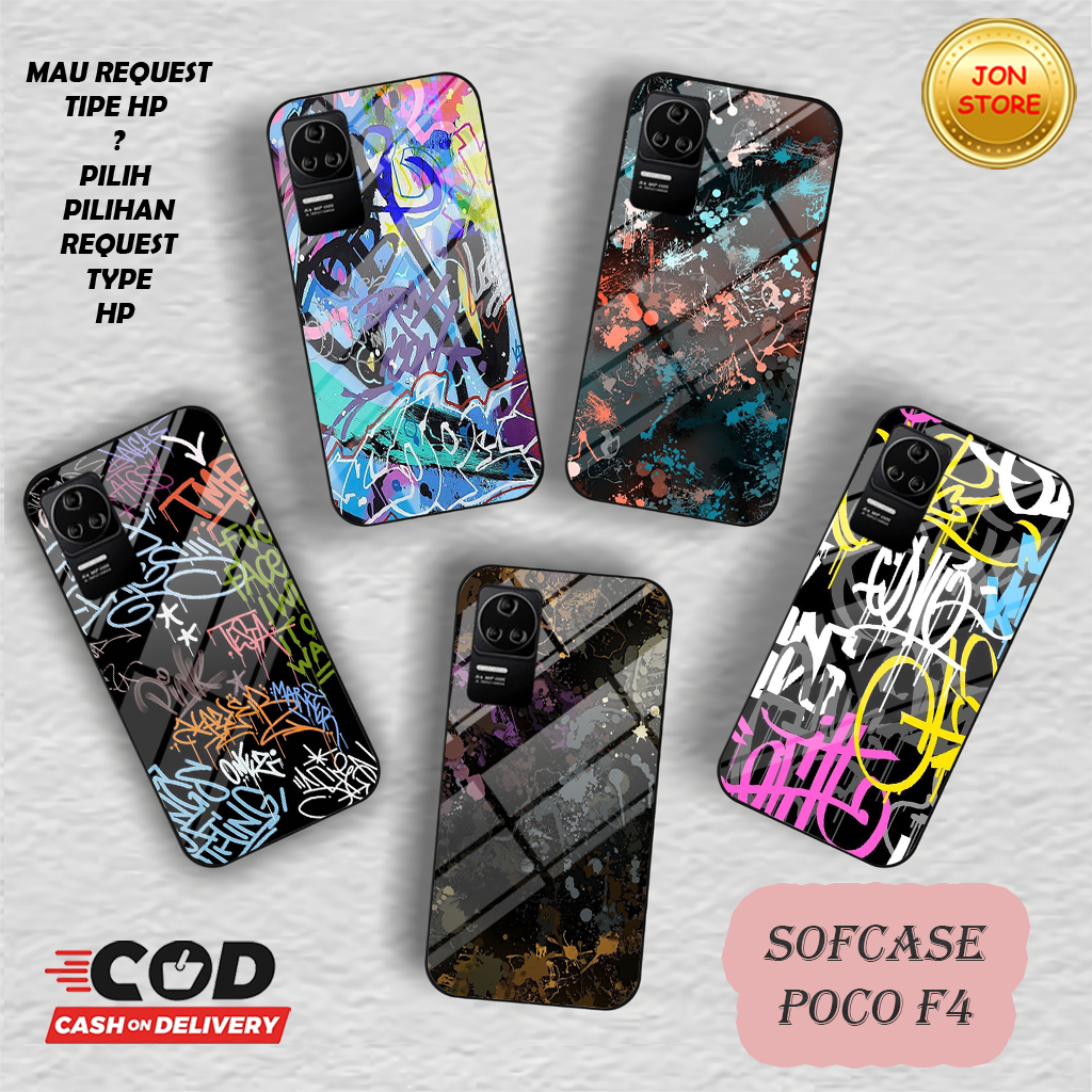 (QR 7) Sofcase Glossy -Case-Silikon CASING XIAOMI POCO F4 OPPO RENO 8T 4G 5G OPPO A57 2022 A77S OPO 