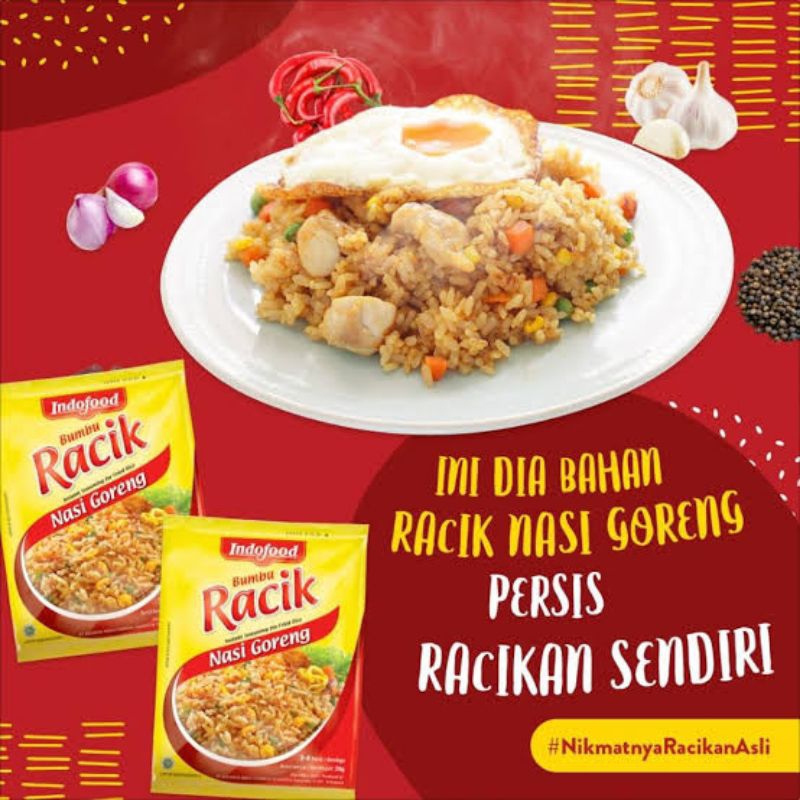 

Indofood Bumbu Racik Instan Nasi Goreng Ayam 1 pcs