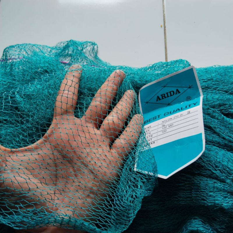 (PERMETER) JARING NILON ARIDA ½ INCHI jaring bahan jala jaring bahan anco jaring branjang anco jarin