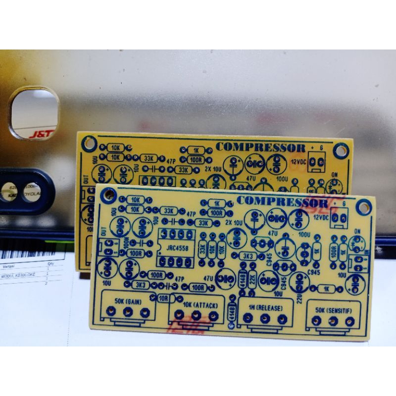 PCB AUDIO COMPRESSOR LIMITER 2PCS