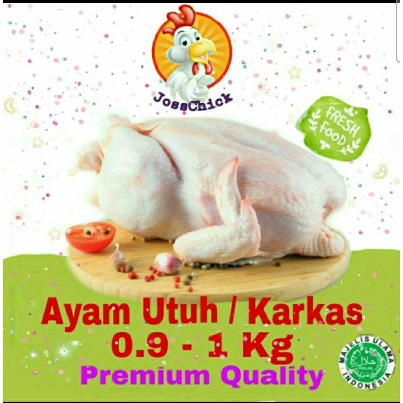 

AFGC Ayam utuh 0.9 - 1 kg / Karkas 0.9 - 1 kg