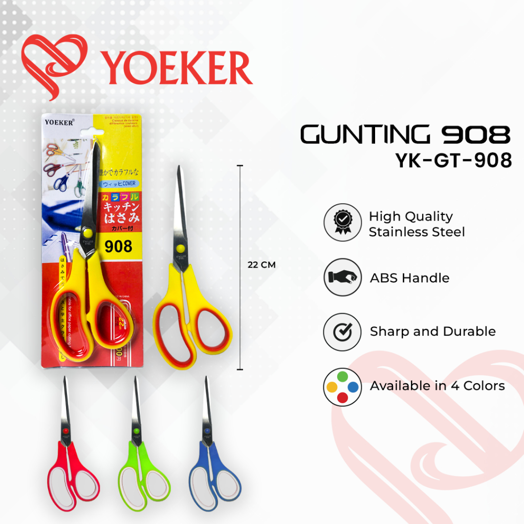 

(1 PCS) Gunting Jumbo 908 Yoeker